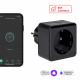Умная розетка EKF Connect (RCS-2-WF) черная с заземлением