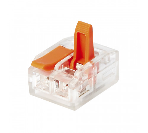 Клемма на 2 провода Electrovolt 221-412 0,2-4 кв.мм с рычажками без пасты (6 шт.) (ЦБ-00015528/605078) Клемма на 2 провода Electrovolt 221-412 0,2-4 кв.мм с рычажками без пасты (6 шт.) (ЦБ-00015528/605078)