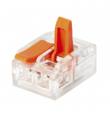 Клемма на 2 провода Electrovolt 221-412 0,2-4 кв.мм с рычажками без пасты (50 шт.) (ЦБ-00015942/605085)
