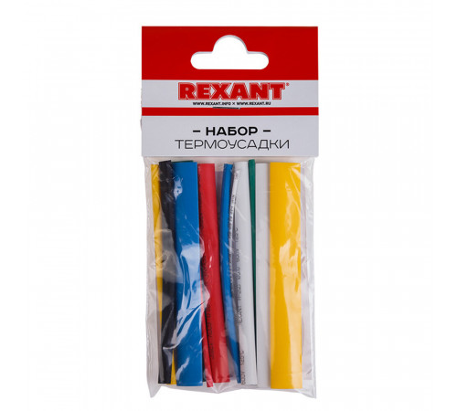 Трубка термоусадочная Rexant Multicolor ТУТ 2/1 мм 100 мм 6 цветов (13 шт.)