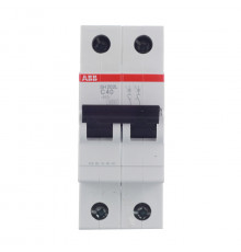 Автоматический выключатель модульный ABB SH202L 2P 40А тип C 4,5 кА 400 В (2CDS242001R0404)