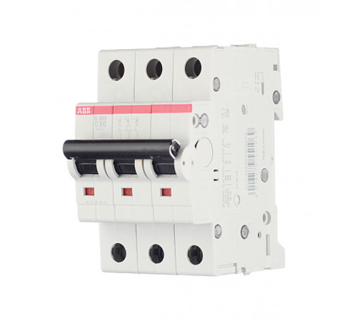 Автоматический выключатель модульный ABB S203 3P 50А тип C 6 кА 400 В (2CDS253001R0504) Автоматический выключатель модульный ABB S203 3P 50А тип C 6 кА 400 В (2CDS253001R0504)