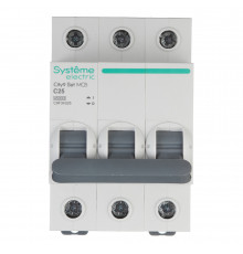 Автоматический выключатель модульный Systeme Electric City9 Set 3P 25А тип C 4,5 кА 230 В (C9F34325)