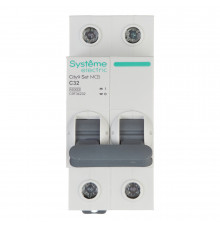 Автоматический выключатель модульный Systeme Electric City9 Set 2P 32А тип C 4,5 кА 230 В (C9F34232)