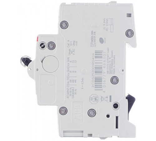 Автоматический выключатель модульный ABB S202 2P 40А тип C 6 кА 400 В (2CDS252001R0404) Автоматический выключатель модульный ABB S202 2P 40А тип C 6 кА 400 В (2CDS252001R0404)