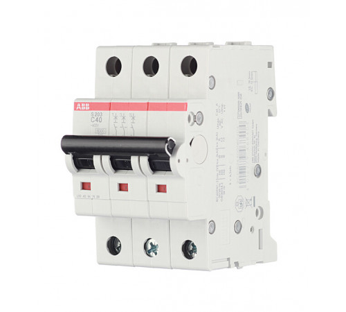 Автоматический выключатель модульный ABB S203 3P 40А тип C 6 кА 400 В (2CDS253001R0404) Автоматический выключатель модульный ABB S203 3P 40А тип C 6 кА 400 В (2CDS253001R0404)