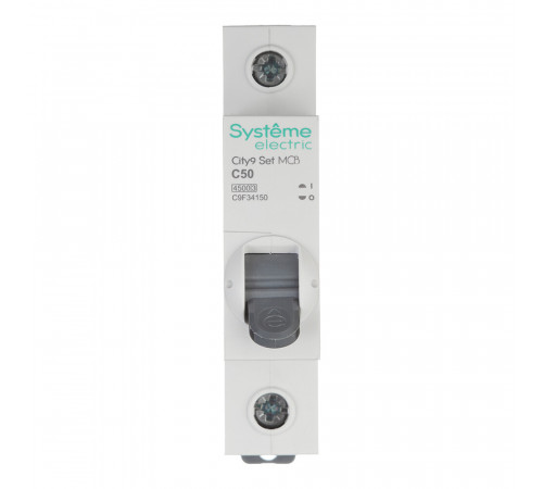 Автоматический выключатель модульный Systeme Electric City9 Set 1P 50А тип C 4,5 кА 230 В (C9F34150)