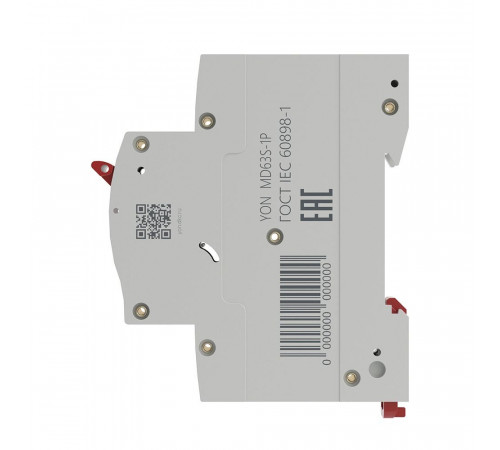 Автоматический выключатель модульный DKC Yon Max MD63S 1P 16А тип B 4,5 кА 230 В (MD63S-1PB16)