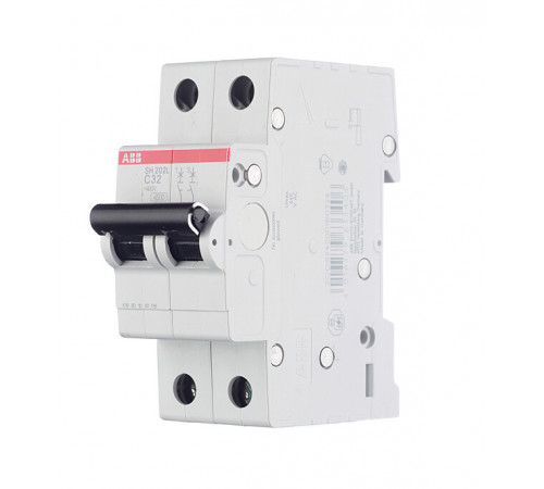 Автоматический выключатель модульный ABB SH202 2P 32А тип C 6 кА 400 В (2CDS212001R0324) Автоматический выключатель модульный ABB SH202 2P 32А тип C 6 кА 400 В (2CDS212001R0324)