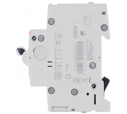 Автоматический выключатель модульный ABB S202 2P 50А тип C 6 кА 400 В (2CDS252001R0504) Автоматический выключатель модульный ABB S202 2P 50А тип C 6 кА 400 В (2CDS252001R0504)