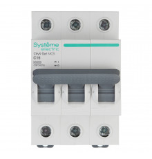 Автоматический выключатель модульный Systeme Electric City9 Set 3P 16А тип C 4,5 кА 230 В (C9F34316)