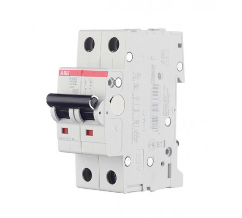 Автоматический выключатель модульный ABB S202 2P 32А тип C 6 кА 400 В (2CDS252001R0324) Автоматический выключатель модульный ABB S202 2P 32А тип C 6 кА 400 В (2CDS252001R0324)