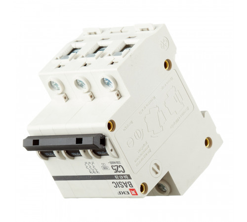 Автоматический выключатель модульный EKF Basic ВА 47-29 3P 25А тип C 4,5 кА 400 В (mcb4729-3-25C)