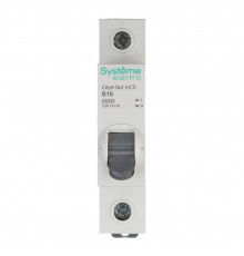 Автоматический выключатель модульный Systeme Electric City9 Set 1P 16А тип B 4,5 кА 230 В (C9F14116)