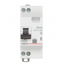 Автомат дифференциальный Legrand RX3 40А 1P+N тип AC 30 мА 6 кА (419403)