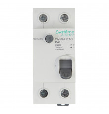 Автомат дифференциальный Systeme Electric City9 Set АВДТ 40А 1P+N тип AC 30 мА 4,5 кА (C9D34640)
