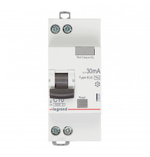 Автомат дифференциальный Legrand RX3 10А 1P+N тип AC 30 мА 6 кА (419397)