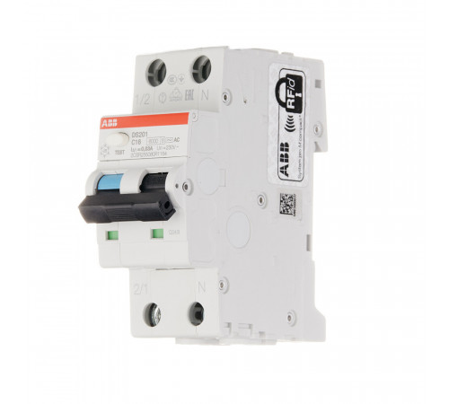 Автомат дифференциальный ABB DS201 16А 1P+N тип AC 30 мА 6 кА (2CSR255080R1164) Автомат дифференциальный ABB DS201 16А 1P+N тип AC 30 мА 6 кА (2CSR255080R1164)