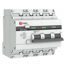Автомат дифференциальный EKF PROxima АД-32 25А 3P+N тип AC 30 мА 4,5 кА (DA32-25-30-4P-pro)