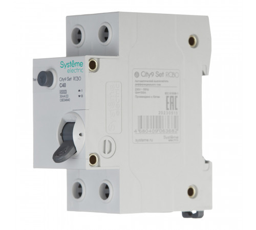 Автомат дифференциальный Systeme Electric City9 Set АВДТ 40А 1P+N тип AC 30 мА 4,5 кА (C9D34640)