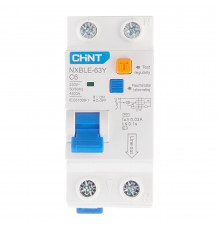 Автомат дифференциальный Chint NXBLE-63Y 6А 1P+N тип AC 30 мА 4,5 кА компактный (105540)