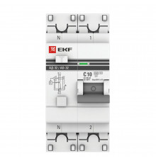 Автомат дифференциальный EKF PROxima АД-32 10А 1P+N тип AC 30 мА 4,5 кА (DA32-10-30-pro)