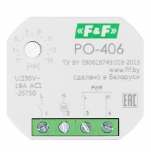 Реле времени Евроавтоматика PO-406 220 В 8 А тип AC 1P+N