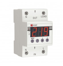 Реле напряжения EKF PROxima (MRV-40A) 230 В 40 А тип AC с дисплеем