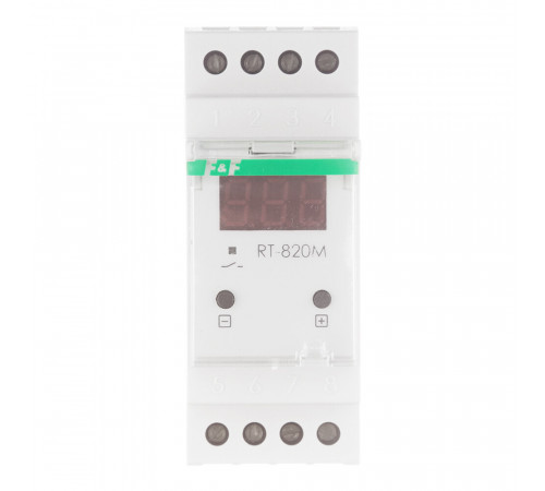 Реле контроля температуры модульное F&F RT-820M (EA07.001.007) 230 В 16 А 1P+N