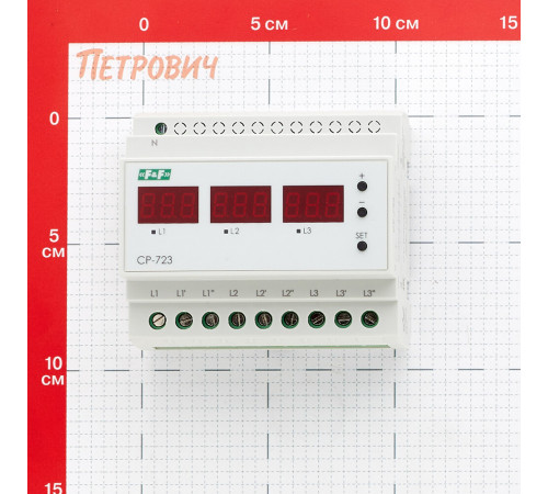 Реле напряжения модульное F&F CP-723 (EA04.009.015) 230 В 63 А Реле напряжения модульное F&F CP-723 (EA04.009.015) 230 В 63 А