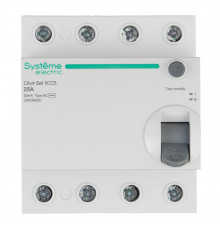 УЗО Systeme Electric City9 Set ВДТ 25А 3P+N тип AC 30 мА 6 кА (C9R36425)