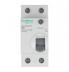 УЗО Systeme Electric City9 Set ВДТ 63А 1P+N тип AC 300 мА 6 кА (C9R66263)