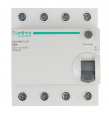 УЗО Systeme Electric City9 Set ВДТ 63А 3P+N тип AC 30 мА 6 кА (C9R36463)