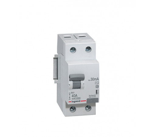 УЗО Legrand RX3 40А 1P+N тип AC 30 мА 10 кА (402025)