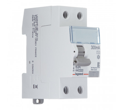 УЗО Legrand TX3 63А 1P+N тип AC 300 мА 10 кА (403040) УЗО Legrand TX3 63А 1P+N тип AC 300 мА 10 кА (403040)