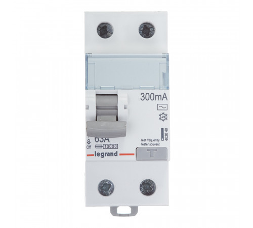 УЗО Legrand TX3 63А 1P+N тип AC 300 мА 10 кА (403040) УЗО Legrand TX3 63А 1P+N тип AC 300 мА 10 кА (403040)