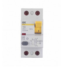 УЗО IEK Karat ВД1-63 16А 1P+N тип AC 30 мА 4,5 кА (MDV10-2-016-030)