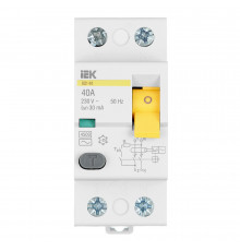 УЗО IEK Karat ВД1-63 40А 1P+N тип AC 30 мА 4,5 кА (MDV10-2-040-030)