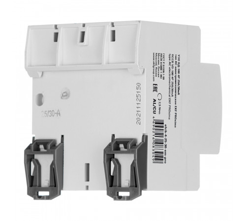 УЗО EKF PROxima ВД-100 25А 3P+N тип AC 30 мА 4,5 кА (elcb-4-25-30-em-pro) УЗО EKF PROxima ВД-100 25А 3P+N тип AC 30 мА 4,5 кА (elcb-4-25-30-em-pro)