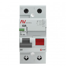 УЗО EKF Averes DV 63А 1P+N тип AC 300 мА 10 кА (rccb-2-63-300-ac-av)