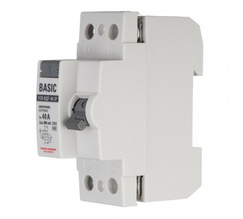 УЗО EKF Basic ВДТ-40 40А 1P+N тип AC 300 мА 4,5 кА (elcb-2-40-300e-sim) УЗО EKF Basic ВДТ-40 40А 1P+N тип AC 300 мА 4,5 кА (elcb-2-40-300e-sim)