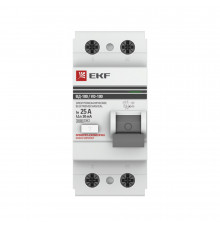 УЗО EKF PROxima ВД-100 25А 1P+N тип AC 30 мА 4,5 кА (elcb-2-25-30-em-pro)