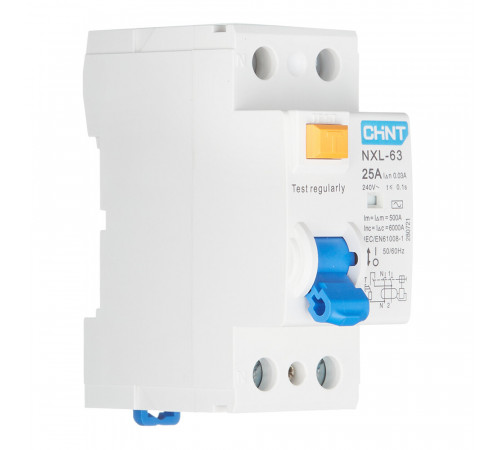 УЗО Chint NXL-63 25А 1P+N тип AC 30 мА 6 кА компактное (280721) УЗО Chint NXL-63 25А 1P+N тип AC 30 мА 6 кА компактное (280721)