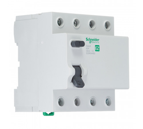 УЗО Schneider Electric Easy9 63А 3P+N тип AC 30 мА 4,5 кА (EZ9R34463) УЗО Schneider Electric Easy9 63А 3P+N тип AC 30 мА 4,5 кА (EZ9R34463)