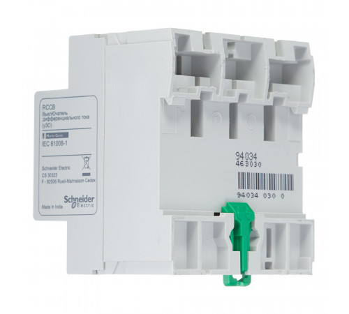 УЗО Schneider Electric Easy9 63А 3P+N тип AC 30 мА 4,5 кА (EZ9R34463) УЗО Schneider Electric Easy9 63А 3P+N тип AC 30 мА 4,5 кА (EZ9R34463)