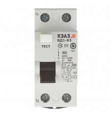 УЗО КЭАЗ OptiDin ВД1-63 40А 1P+N тип AC 30 мА 4,5 кА (221905)
