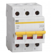 Выключатель нагрузки IEK Karat ВН-32 3P 32А 400 В на DIN-рейку (MNV10-3-032)