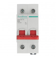 Выключатель нагрузки Systeme Electric City9 Set 2P 63А 230 В на DIN-рейку (C9S16263)