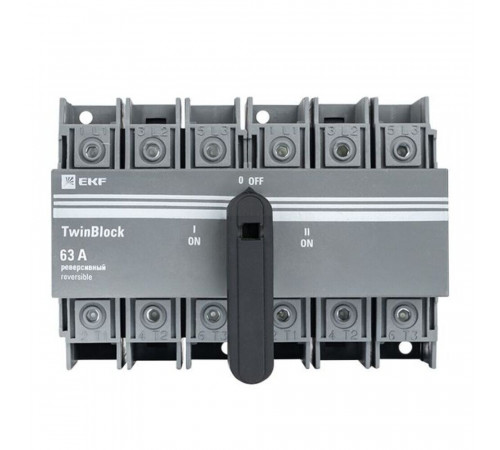 Выключатель-разъединитель EKF TwinBlock 3P 63А 400-690 В на монтажную плату (tb-s-63-3p-rev) Выключатель-разъединитель EKF TwinBlock 3P 63А 400-690 В на монтажную плату (tb-s-63-3p-rev)