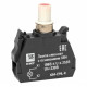 Лампа сменная EKF PROxima ХВ4 10х32х39 мм 230 В IP40 с основанием пластиковая красная (XB4-EML-R)